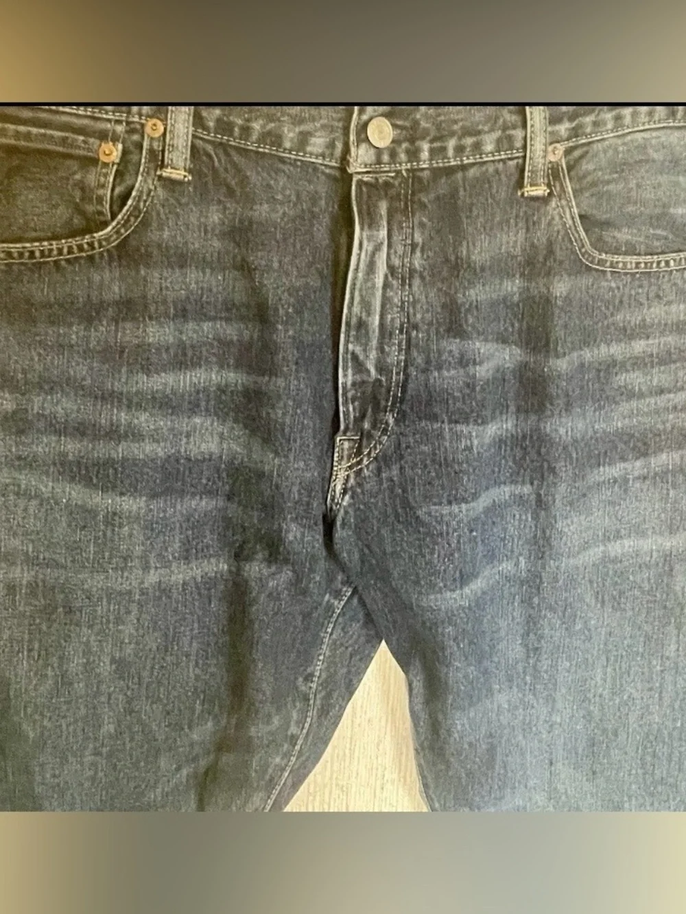 Polo by Ralph‎ Lauren Men's Dark Blue Relaxed Denim Jeans